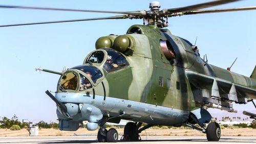 Có thể nói, tổng thể chiếc trực thăng vũ trang Mil Mi-24 là một mẫu trực thăng vũ trang cực kì mạnh mẽ và tối ưu trên chiến trường. Nguồn ảnh: The Drive.