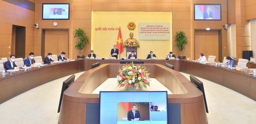 Quang cảnh cuộc làm việc. Ảnh: Quochoi.vn