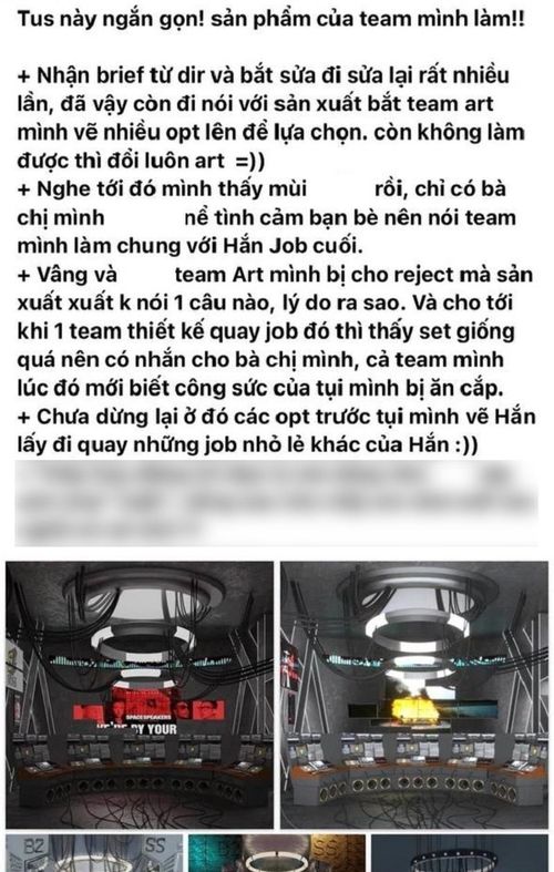 Bài tố ca khúc mới của Binz dùng chùa bản vẽ (Ảnh chụp màn hình FB)