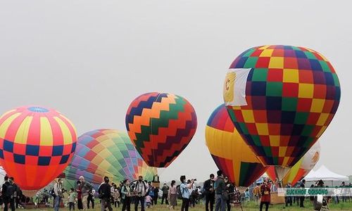 Đây là lần đầu tiên ở Việt Nam sử dụng bay cùng lúc nhiều khinh khí cầu nhất để tạo nên hình ảnh đẹp mắt phục vụ công chúng đến xem.