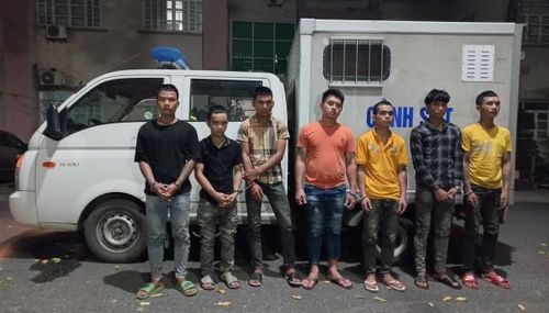 Những đối tượng bị bắt sau khi về quê lẩn trốn.