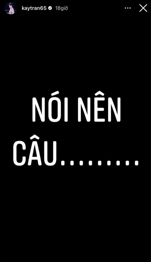 Kay Trần muốn nói điều gì chăng?