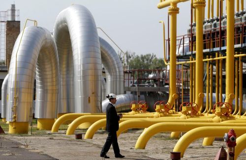 Trạm nén khí ở khu vực Velke Kapusany, biên giới Slovakia-Ukraine. Ảnh: Reuters
