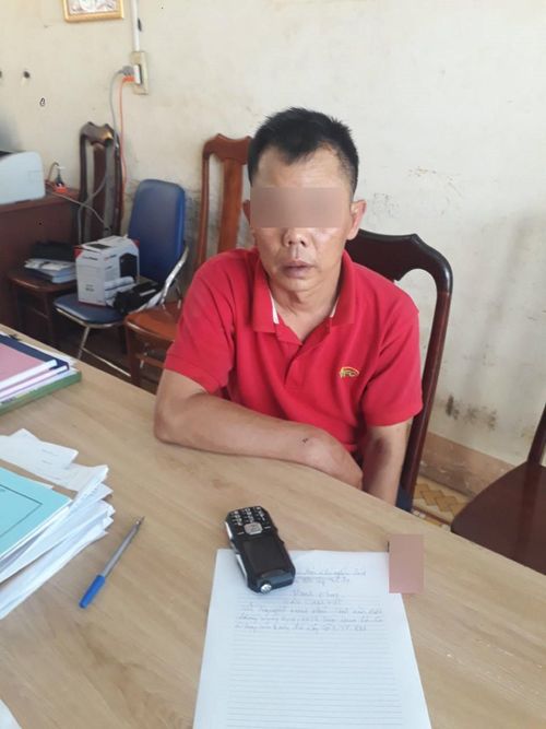 Hình ảnh P. làm việc với cơ quan công an