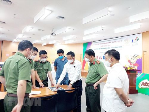 Ban tổ chức xây dựng phương án đảm bảo các vận động viên có không gian để tập trung thì đấu. (Ảnh: Thanh Vân/TTXVN)