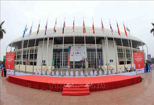 Quang cảnh Lễ thượng cờ Đại hội Thể thao Đông Nam Á lần thứ 31 (SEA Games 31). Ảnh: Phạm Kiên/TTXVN