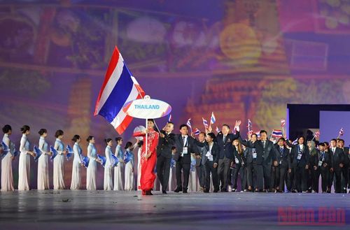 Đoàn Thái Lan có 808 vận động viên tham gia. (Ảnh: THÀNH ĐẠT)