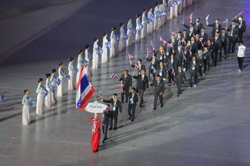 Đoàn Thể thao Thái Lan dự SEA Games 31 với 808 VĐV. Tại SEA Games 31, đoàn Thái Lan đặt chỉ tiêu giành 112 HCV.