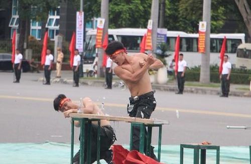  Các tiết mục biểu diễn võ thuật của Công an trong hội thi
