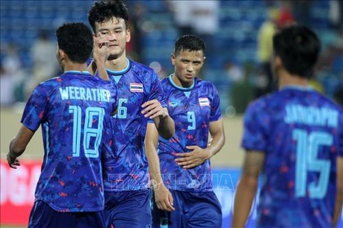 Tuyển U23 Thái Lan nhận mình "cửa dưới" nhưng sẵn sàng tạo ra bất ngờ. Ảnh: TTXVN