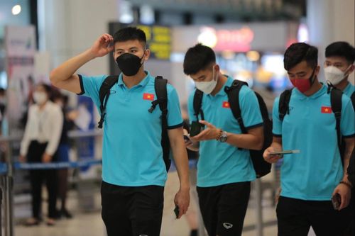 U23 Việt Nam lên đường đi Dubai. Ảnh: Thu Hằng.