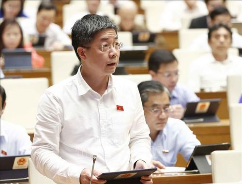 Đại biểu Quốc hội thành phố Cần Thơ Nguyễn Mạnh Hùng phát biểu. Ảnh: Doãn Tấn/TTXVN