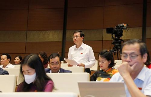 ĐBQH Nguyễn Quốc Luận (Yên Bái) phát biểu. Ảnh: Hồ Long