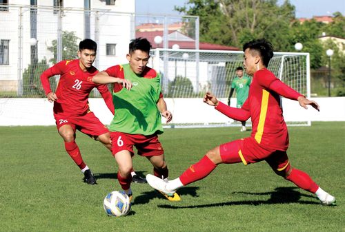U23 Việt Nam chuẩn bị tích cực cho trận đấu với U23 Thái Lan ảnh: Anh Đoàn