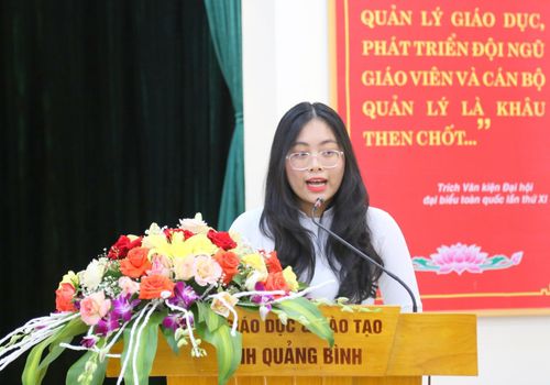 Em Nguyễn Thị Kim Chi gửi lời tri ân thầy cô.