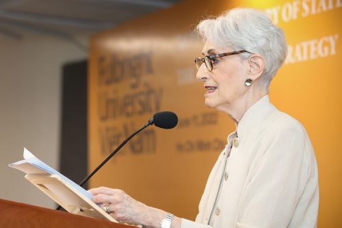 Thứ trưởng Bộ Ngoại giao Mỹ Wendy Sherman. Ảnh: Phương Lâm. 