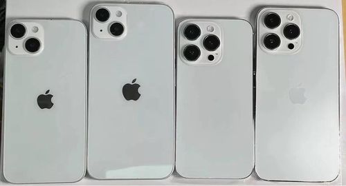  Ảnh mô hình được cho là của 4 mẫu iPhone 14. Ảnh: Sonny Dickson. 