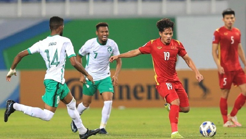 U23 Việt Nam có trận đấu đầy nỗ lực trước U23 Saudi Arabia. Ảnh: Lâm Thỏa
