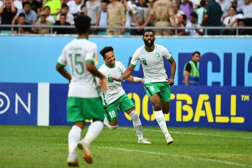 Firas Al Buraikan ấn định chiến thắng cho U23 Saudi Arabia. (Nguồn: AFC)