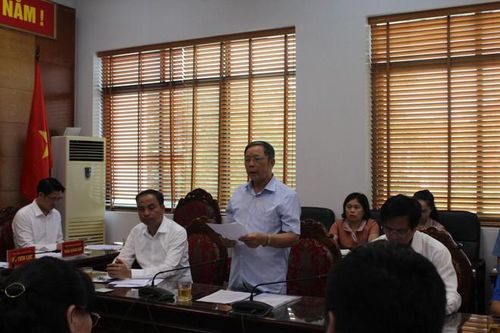 Cử tri Vũ Duy Hà, phường Nhật Tân, quận Tây Hồ nêu ý kiến liên quan đến vấn đề đất đai