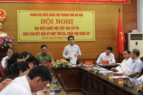 ĐBQH Vũ Tiến Lộc, Ủy viên Ủy ban Kinh tế của Quốc hội tiếp thu ý kiến cử tri