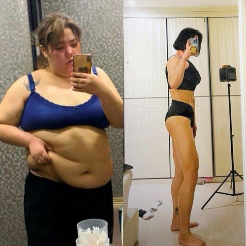 Ngắm các hình ảnh so sánh trước và sau giảm cân không bao giờ chán. Cô đã nỗ lực rất lớn trong cả khâu tập luyện và ăn uống