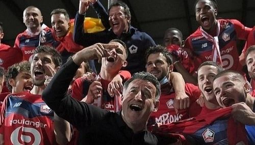  Lille của Galtier phá vỡ thế độc tôn của PSG để lên ngôi vô địch Ligue 1 mùa giải 2020/2021. Ảnh: AFK. 