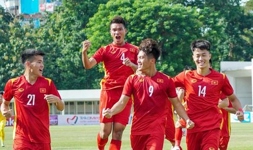 U19 Việt Nam giành hạng 3 U19 Đông Nam Á 2022. Ảnh: VFF