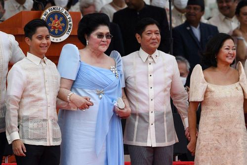 Gia đình Marcos có những gương mặt có thể kế nhiệm Tổng thống Marcos trong tương lai. Ảnh: AFP.