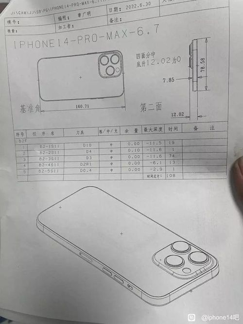 Bản thiết kế này được @ShrimpApplePro - người chuyên chia sẻ các rò rỉ liên quan đến Apple, đăng trên Twitter. Các kích thước được in rõ ràng và cho thấy sản phẩm có độ dày tăng lên một chút so với iPhone 13 Pro Max.