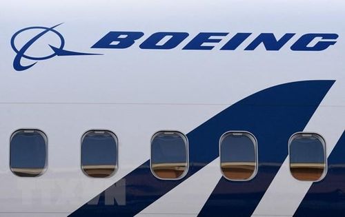 Biểu tượng tập đoàn Boeing. (Ảnh: AFP/TTXVN)