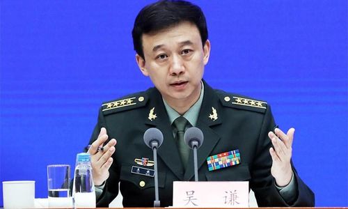 Người phát ngôn Bộ Quốc phòng Trung Quốc Ngô Khiêm. (Nguồn: China Daily)