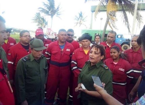 Chính quyền địa phương cảm ơn các chuyên gia Venezuela đã đến giúp Matanzas chiến đấu với giặc lửa.
