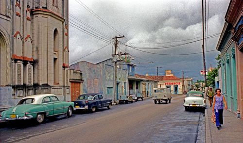 Đường phố ở Santa Clara, thành phố nằm ở miền trung Cuba.
