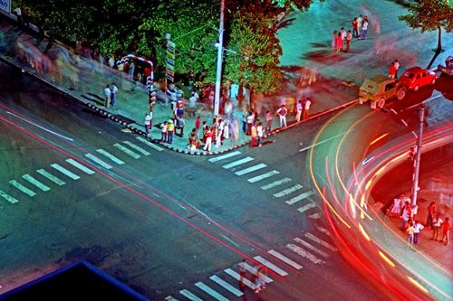 Một ngã tư ở Havana nhìn từ trên cao.