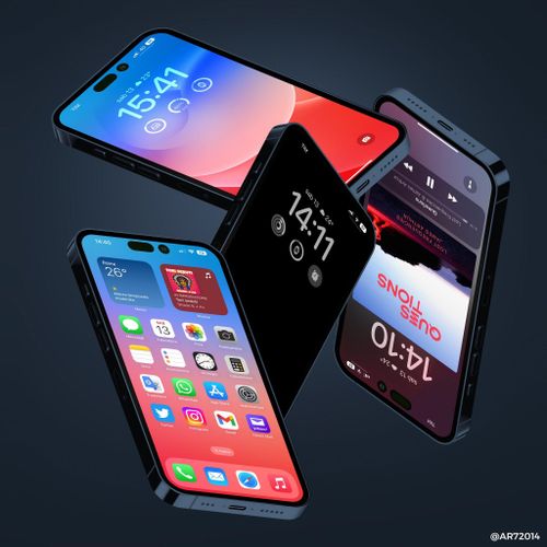 Concept iPhone 14 Pro mới nhất. Ảnh: @AR7