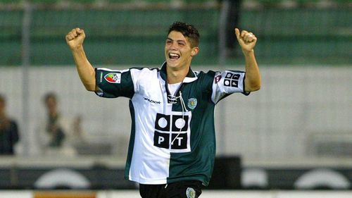 Ronaldo có 7 năm gắn bó với Sporting Lisbon trước khi gia nhập MU vào năm 2003. Ảnh: AS.