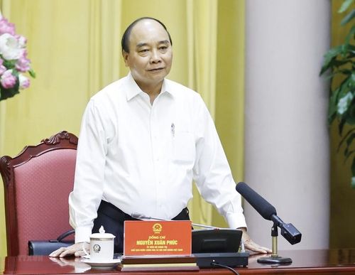 Chủ tịch nước Nguyễn Xuân Phúc phát biểu tại buổi làm việc.