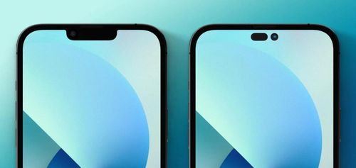  Thiết kế phần khuyết đỉnh của 2 mẫu iPhone 14 Pro và Pro Max có thể thay đổi, tạo sự khác biệt với 2 bản thấp hơn. Ảnh: 9to5Mac. 
