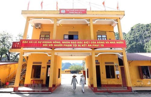 Trại giam Ninh Khánh có 92 phạm nhân được đề nghị đặc xá năm 2022. (Ảnh: Phạm Kiên/TTXVN)