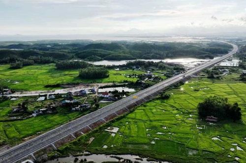 Đoạn cao tốc chạy trên địa bàn TP Móng Cái.