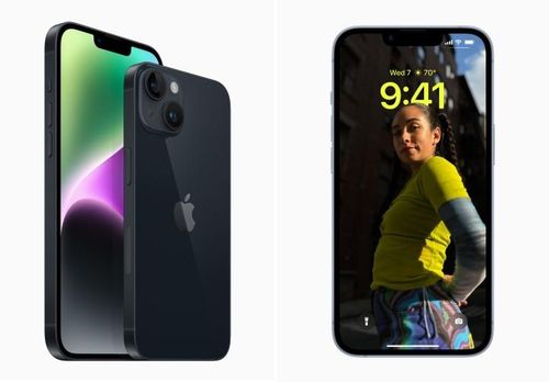 Cả iPhone 14 và iPhone 14 Plus đều sẽ có 5 phiên bản màu bao gồm: Purple, Blue, Green, Shining Star, Dark Night và Product RED cho người dùng thoải mái lựa chọn. Trong ảnh là phiên bản màu Dark Night.