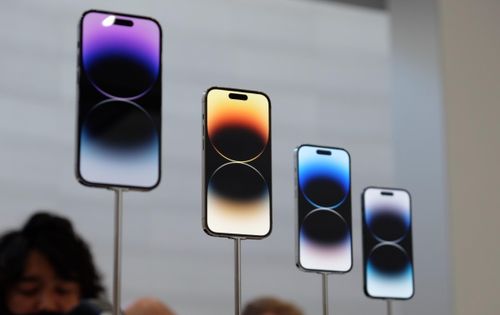  iPhone 14 Pro tại trụ sở Apple trong lễ ra mắt ngày 7/9. Ảnh: HardwareZone. 