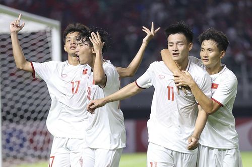 U20 Việt Nam giành vé vào vòng chung kết U20 châu Á 2023 nhờ 9 bàn vào lưới Hong Kong (thắng 5-1), Timor Leste (thắng 4-0) và chỉ để thua Indonesia với cách biệt một bàn. Ảnh: AFC.