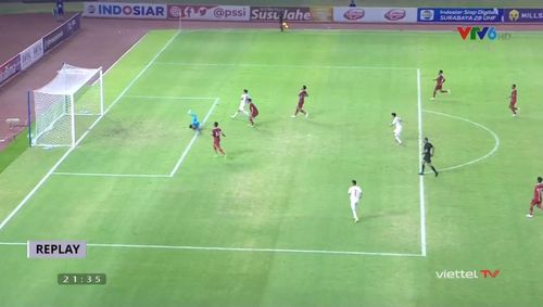 Bàn nâng tỷ số lên 2:1 của Đinh Xuân Tiến