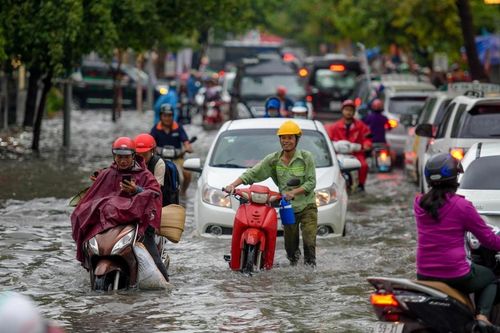 TP. HCM đang lún xuống với tốc độ 16,2 mm mỗi năm. Ảnh: Quỳnh Trang.