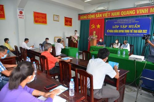 Một lớp tập huấn phòng, chống doping do Trung tâm Doping và Y học thể thao tổ chức.