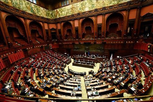 Toàn cảnh một cuộc họp Quốc hội Italy ở Rome, Italy. Ảnh tư liệu: AFP/TTXVN