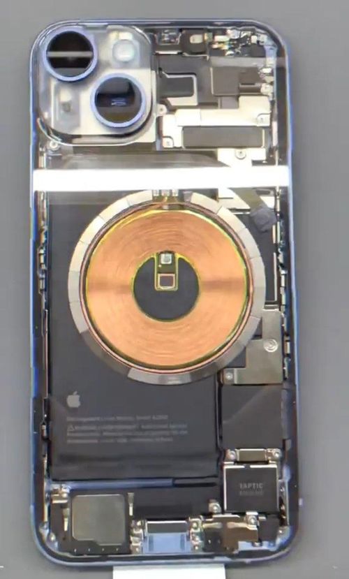 Hình ảnh lắp mặt lưng trong suốt cho iPhone 14. Ảnh: Fix Apple/Twitter.
