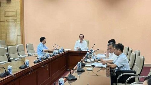 PGS, TS Trần Minh Điển - Giám đốc Bệnh viện Nhi Trung ương - làm Chủ tịch Hội đồng môn họp trực tuyến với các cơ sở nhi khoa.